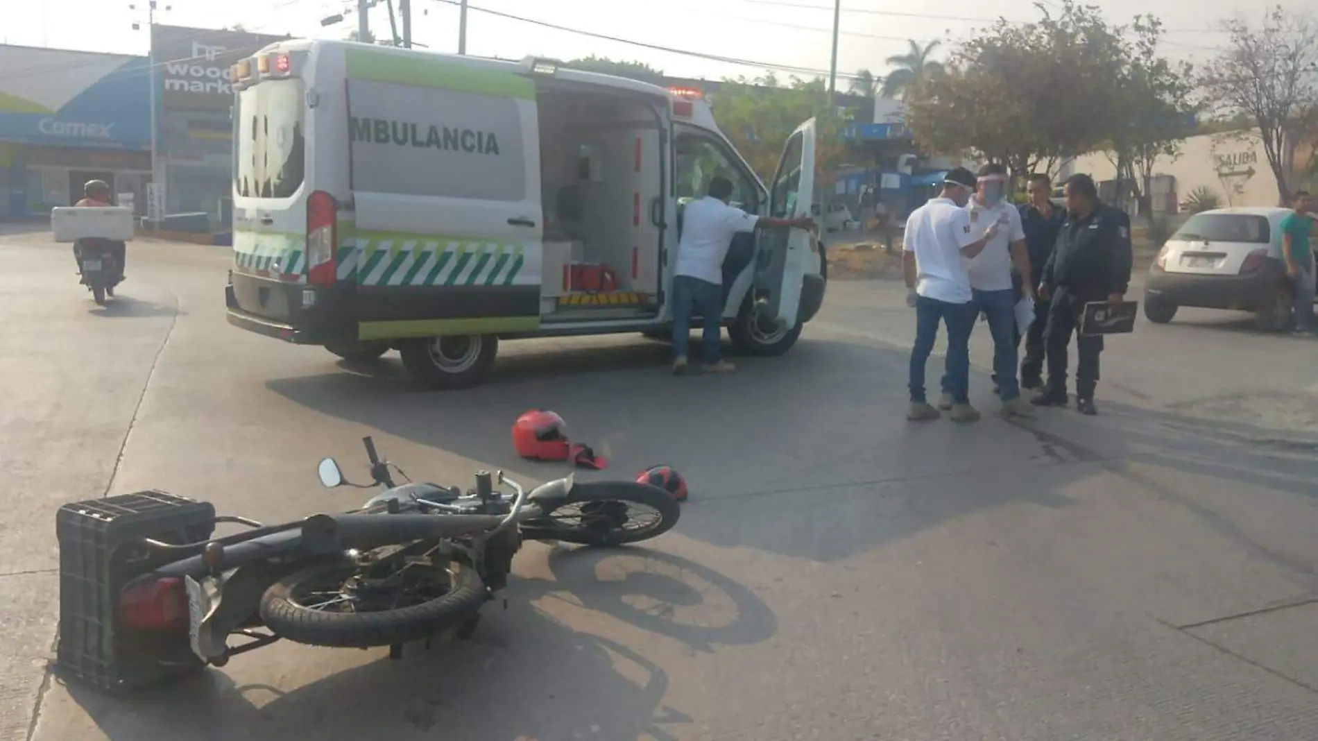 accidente, moto, arreglo